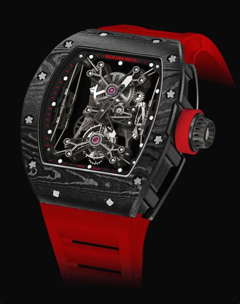 richard mille watch red strap